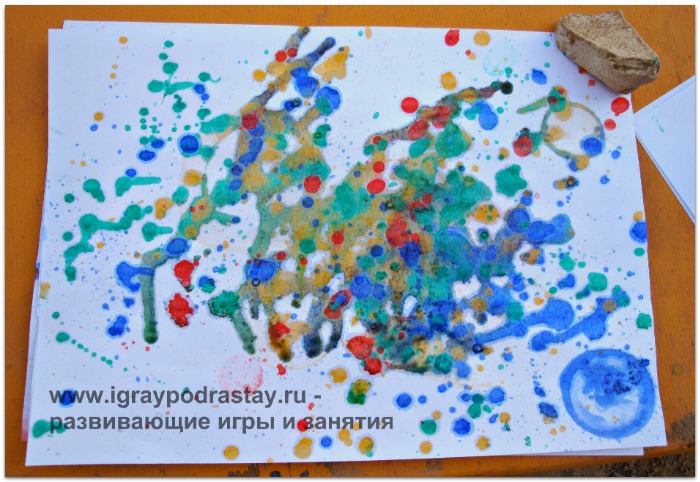 Красота! Рисунки мыльными пузырями.